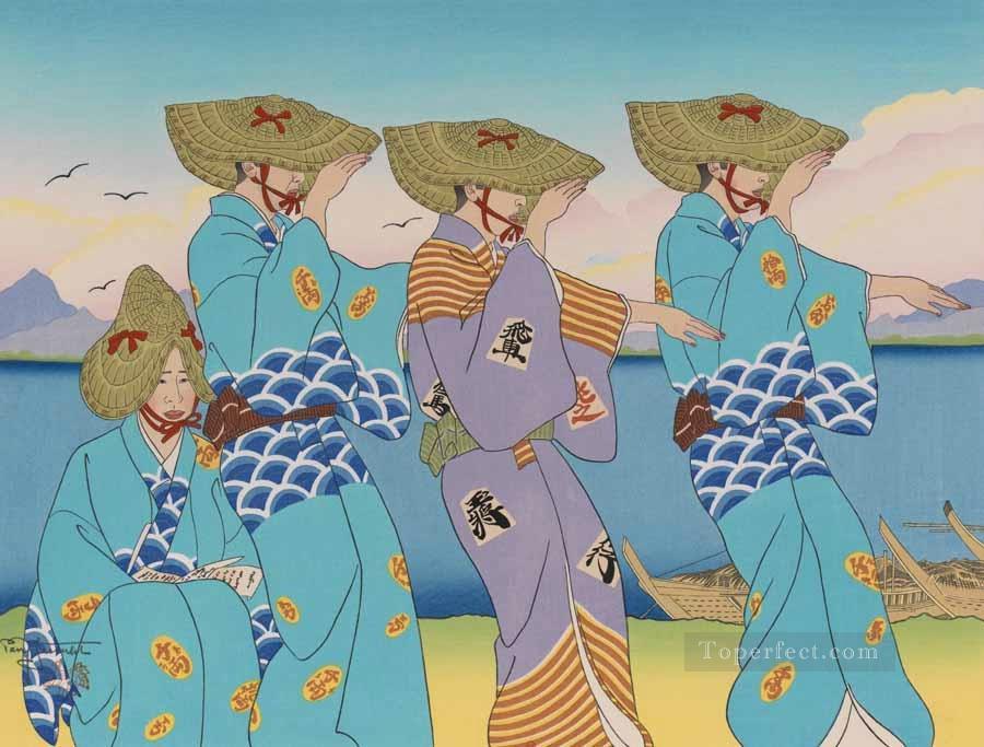 ダンス・ド・オケサ・サド・ジャポン 1952年 ポール・ジャクレー 日本語油絵